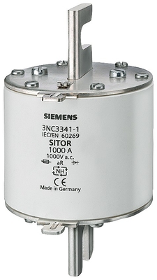 Χαμηλή χωρητικότητα σπάσματος 3NC33421U 1100A 800V AC aR Μέγεθος NH3 3NC ασφάλιστρα για τις απαιτήσεις σας