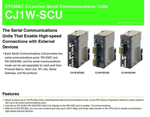 Αναβαθμίστε την επιχείρησή σας με το CJ1W-SCU21-V1 Communication Interface Unit Module