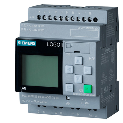 Διασύνδεση επικοινωνίας Modbus LOGO 8 24CE Βασική μονάδα 6ED1052-1CC08-0BA1 με οθόνη