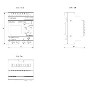 6ED1052-1MD08-0BA1 PLC LOGO Βασική μονάδα με προχωρημένα χαρακτηριστικά και λειτουργίες οθόνης