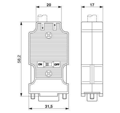 2904467 Σύνδεσμος λεωφορείου D-SUB SUBCON-PLUS-M/AX 9 για ταχεία και σταθερή μετάδοση δεδομένων