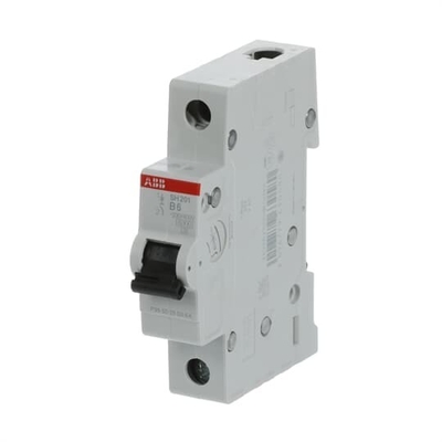 220V 50Hz SH201-B6 Μικροσκοπικός διακόπτης κυκλωμάτων 1P 6A για συστήματα ηλεκτρικής διανομής