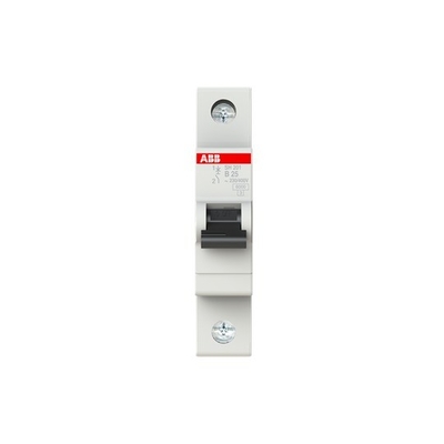 1P BCD Curve MCB SH201-B25 Μικροσκοπικός διακόπτης κυκλωμάτων 25A για βιομηχανικές εφαρμογές