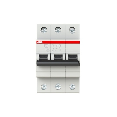 MCB SH203-B20 Μικροσκοπικός διακόπτης κυκλωμάτων B BCD καμπύλη B Διορισμένη συχνότητα Hz 50 20A B 3P
