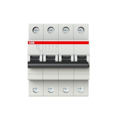 25A BCD Curve MCB SH204-B25 Μικροσκοπικός διακόπτης κυκλωμάτων 4P με μακροχρόνια απόδοση