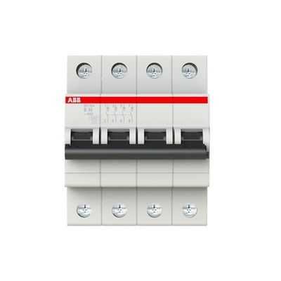 MCB SH204-B40 Μικροσκοπικός διακόπτης κυκλωμάτων 4P B Διορισμένη συχνότητα Hz 50 40A Διορισμένο ρεύμα