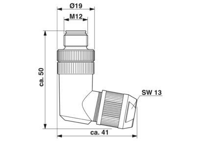 SACC-M12MRD-4Q SH PN 1554539 Σύνδεσμος δεδομένων Η τέλεια λύση για τη μετάδοση δεδομένων