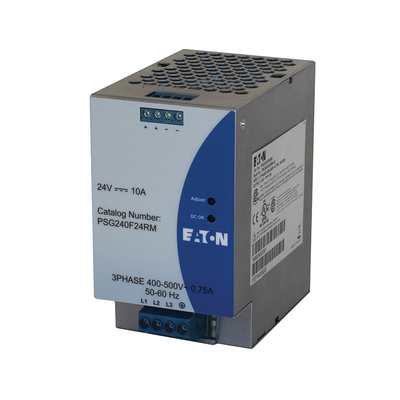 Σταθερή παροχή ενέργειας PSG240F24RM 3-Φάσης 400-500VAC/24VDC 10A για Βιομηχανική Αυτοματοποίηση