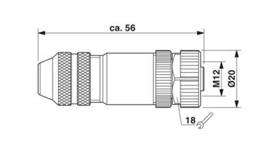 SACC-M12FSB-5CON-PG9 SH AU Data Connector 1507777 και ανθεκτικός για βιομηχανικές ανάγκες