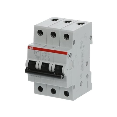 MCB SH203-C6 Μικροσκοπικός διακόπτης κυκλωμάτων 3P 6A C Διορισμένο ρεύμα 6A MCB