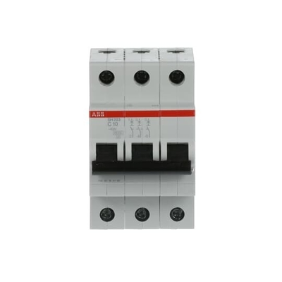 MCB SH203-C10 Μικροσκοπικός διακόπτης αριθμός πόλου 3 Διορισμένη συχνότητα Hz 50 C 10 A