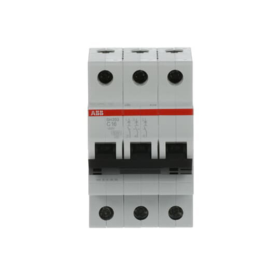 MCB SH203-C16 Μικροσκοπικός διακόπτης ηλεκτρικού κυκλώματος Αριθμός πόλου 3 16 A Διορισμένη συχνότητα Hz 50