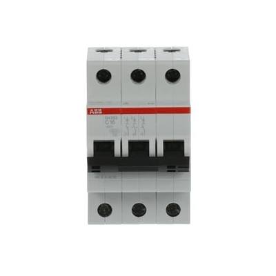 MCB SH203-C16 Μικροσκοπικός διακόπτης ηλεκτρικού κυκλώματος Αριθμός πόλου 3 16 A Διορισμένη συχνότητα Hz 50