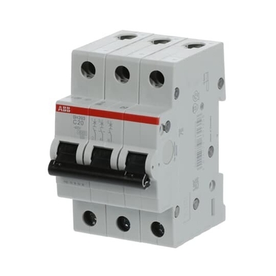 MCB SH203-C20 Μικροσκοπικός διακόπτης κυκλωμάτων 3P Διορισμένο ρεύμα 20A Διορισμένη συχνότητα 50 Hz
