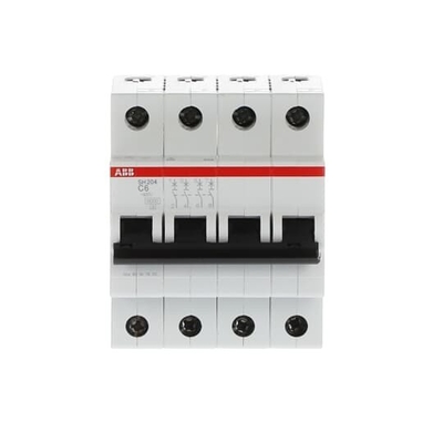 MCB SH204-C6 Μικροσκοπικός διακόπτης κυκλωμάτων 4P C 6A Διορισμένο ρεύμα 20A Διορισμένη τάση 220V