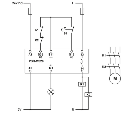 PSR-MS60-2NO-24DC-SC αναμεταδότης ζεύξης για την προστασία της ασφάλειας σε εργοστάσια και εγκαταστάσεις