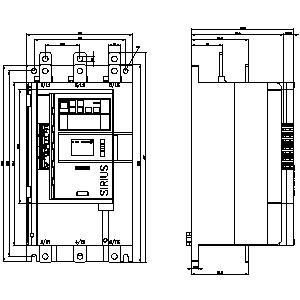 3RW5148-1XC14-0S Soft Starter Μέγεθος 4 Τερματικά βίδες Αναλογική έξοδος με πρότυπο HMI