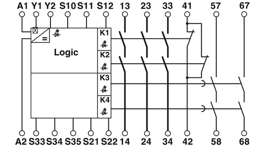 PSR-SCP-24DC/ESD/5X1/1X2/300 Ρέλε ασφαλείας επαφής Φοίνιξ