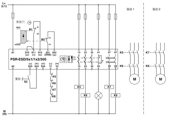 PSR-SCP-24DC/ESD/5X1/1X2/300 Ρέλε ασφαλείας επαφής Φοίνιξ