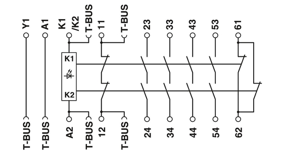 PSR-SCP-24DC/URM4/4X1/2X2/B Μονάδα επέκτασης PROTECTIVE με θεωρητικό ρελέ τάσης