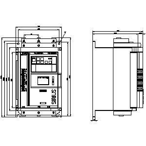 Μέγεθος 2 SIRIUS Soft Starter Screw Terminals Αναλογική έξοδος με τυποποιημένη λειτουργία HMI