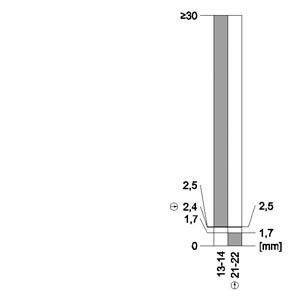 Πλαστικός διακόπτης θέσης 31mm M20x1.5 χωρίς LED Διαχωρισμένος ενεργοποιητής 3SE5232-0RV40