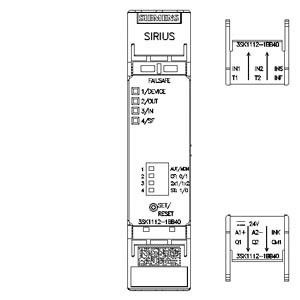 3SK1112-1BB40 Ρέλε ασφαλείας 3SK1 Βασική μονάδα με τερματικό βίδα και εξόδους ημιαγωγών