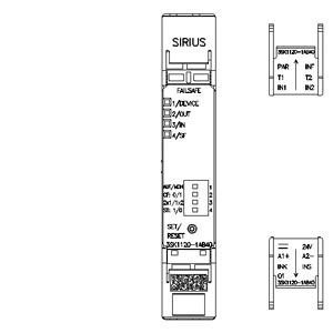 3SK1120-1AB40 Ρέλε Ασφάλειας 3SK1 Βασική Μονάδα Τερματικό βίδα 24V DC 3 Ενεργοποιητικά κυκλώματα