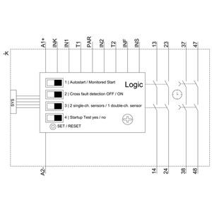 3SK1121-1CB44 Σχέδιο αναμετάδοσης ασφάλειας 3SK1 Βασική μονάδα για ενισχυμένα μέτρα και λειτουργίες ασφάλειας