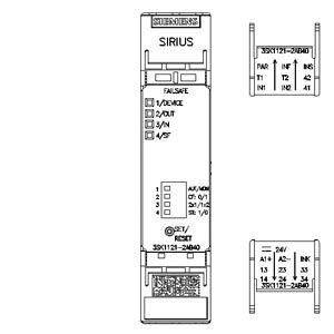 3SK1 Βασική μονάδα Ασφάλειας 3SK1121-2AB40 3 Ενεργοποιητικά κυκλώματα Τερματικό με ελατήριο φορτίο
