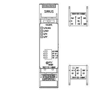 3SK1122-1AB40 Ρέλε ασφαλείας με εξόδους ημιαγωγών Τερματικό βίδας 24V συνεχούς ρεύματος