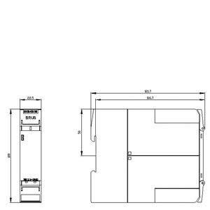 4RO Τερματικό επέκτασης εξόδου και βίδα 3SK1211-1BW20 Ρέλε ασφαλείας για AC/DC 110-240V