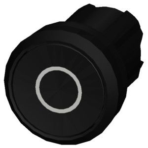 3SU1000-0AB10-0AD0 SIRIUS ACT Πιεστικό κουμπί με επίπεδο κουμπί σε μαύρο πλαστικό χωρίς φωτισμό