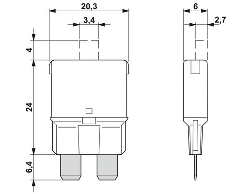 0700030 TCP 30/DC32V Θερμομαγνητικές συσκευές Διακόπτες κυκλωμάτων με μαγνητικούς πόλους 2