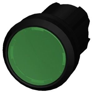 Πράσινο φωτισμένο επίπεδο κουμπί 3SU1001-0AB40-0AA0 SIRIUS ACT Κουμπί πλαστικού υλικού