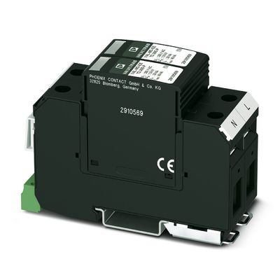 240V AC L-PE / N-PE Προστατευτής υπερβολικής τάσης για 2 πόλους VAL-MS-EE-T2-2 0-385-FM Ανθεκτικός σχεδιασμός