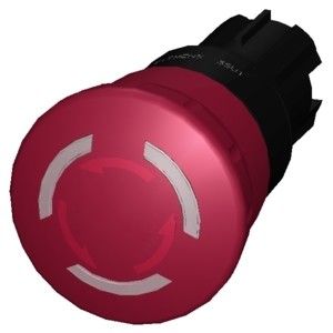 Ενεργοποίηση σκανδάλη SIRIUS ACT 3SU1001-1HB20-0AA0 μανιτάρι κουμπί πλαστικό φωτισμένο