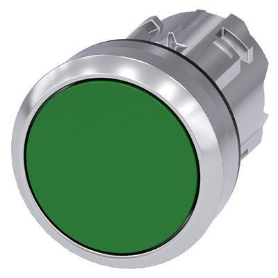 Πράσινο μη φωτισμένο επίπεδο κουμπί PLC 3SU1050-0AB40-0AA0 Μεταλλικό λαμπερό κουμπί SIRIUS ACT