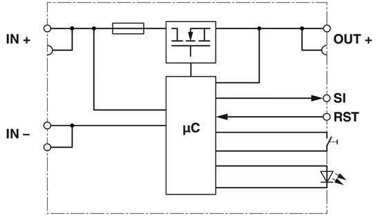 1 Πόλος 1135753 PTCB E1 24DC/1-4A SI-R Διακόπτης ηλεκτρονικού εξοπλισμού με 24V DC