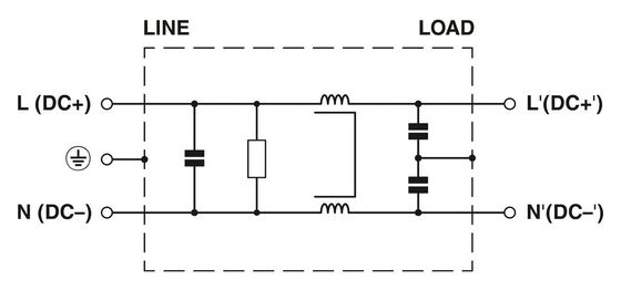230AC EMC φίλτρο FIL-WM-1S-1N-6A-50 Hz 60 Hz Διάταξη τάσης AC ονομαστική συχνότητα κέντρου