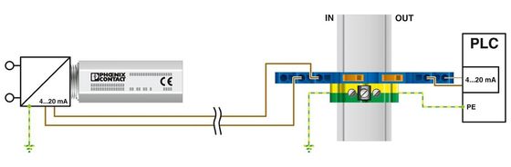 24 V συνεχής ονομαστική τάση 2800034 S-PT-EX-24DC Προστατευτής υπερεύματος με 2 πόλους