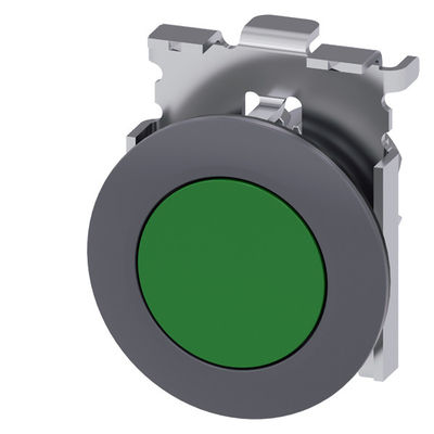 Πράσινο μέταλλο Matt PLC 3SU1060-0JB40-0AA0 SIRIUS ACT κουμπί με ενσωματωμένη τοποθέτηση