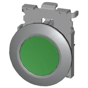 Πράσινο μέταλλο Matt PLC 3SU1060-0JB40-0AA0 SIRIUS ACT κουμπί με ενσωματωμένη τοποθέτηση
