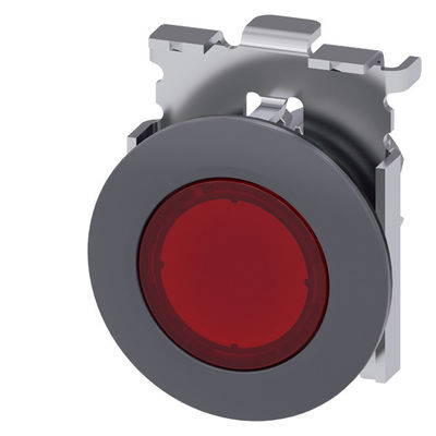 Φωτεινός PLC 3SU1061-0JA20-0AA0 Κόκκινο κουμπί SIRIUS ACT με επίπεδο κουμπί και κενό