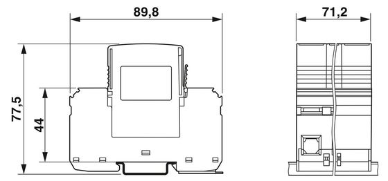 2800184 VAL-MS-T1/T2 335/12.5/3 1 1/2 τάξη 1/2 Προστατευτής κεραυνών/επιταγών για 4 πόλους