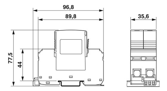 2800186 VAL-MS-T1/T2 335/12.5/1 1-FM Τάξη 1/2 Προστατευτής κεραυνών/επιταγών Αριθμός πόλου 4