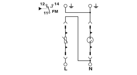 2800186 VAL-MS-T1/T2 335/12.5/1 1-FM Τάξη 1/2 Προστατευτής κεραυνών/επιταγών Αριθμός πόλου 4
