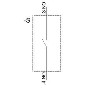 3SU1100-0AB30-1BA0 Κίτρινο πλαστικό μη φωτισμένο επίπεδο τερματικό κουμπί στιγμιαίας βίδες