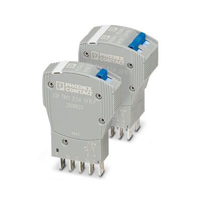 50 V συνεχής ισχύος 2800835 CB TM1 0.5A SFB P Θερμικά μαγνητικά μηχανήματα Διακόπτες κυκλωμάτων 5 πόλοι