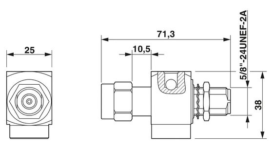 2801048 CN-LAMBDA/4-6.0-SB Προστατευτής υπερεχύσεων με 2 πόλους και ονομαστική τάση